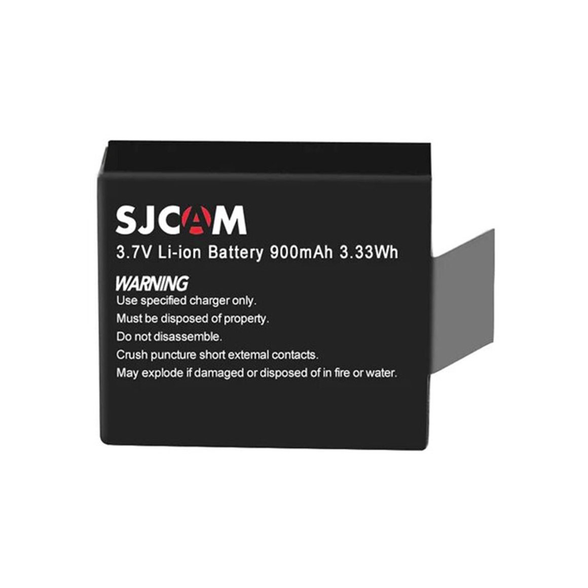 PACK 2 BATERIAS DE LITIO SJCAM 900MAH PARA CÁMARA DEPORTIVA SJ4000/SJ5000 - 4