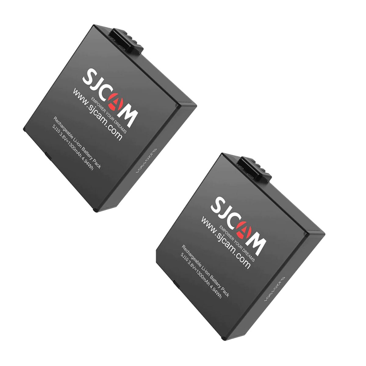 PACK 2 BATERIAS DE LITIO 1300MAH PARA CÁMARA DEPORTIVA SJCAM SJ10 Y SJ11 SERIES - 3