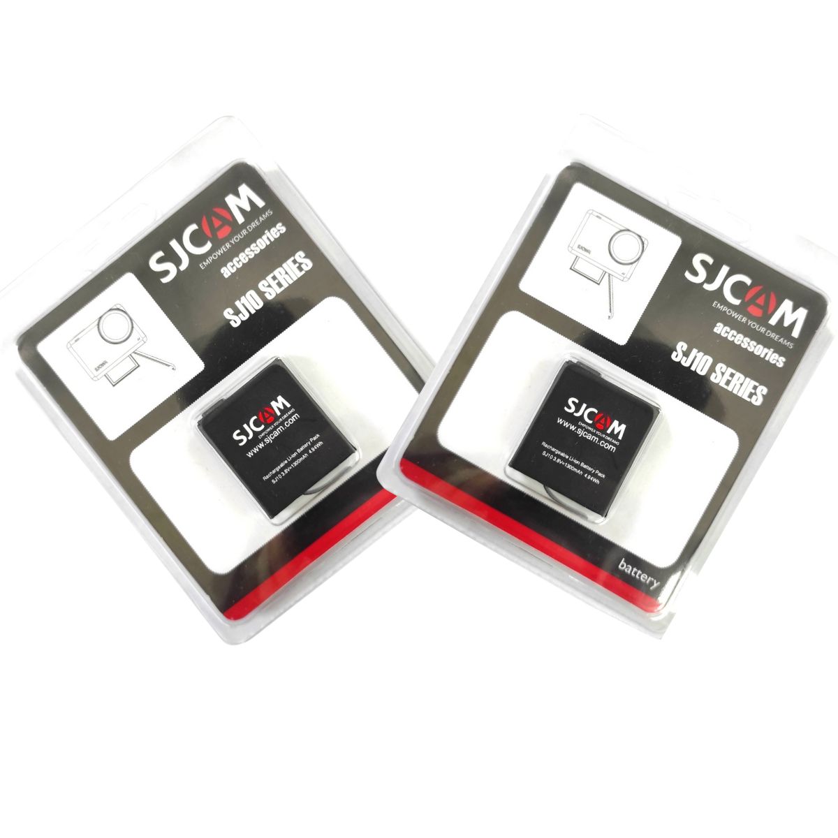PACK 2 BATERIAS DE LITIO 1300MAH PARA CÁMARA DEPORTIVA SJCAM SJ10 Y SJ11 SERIES - 5