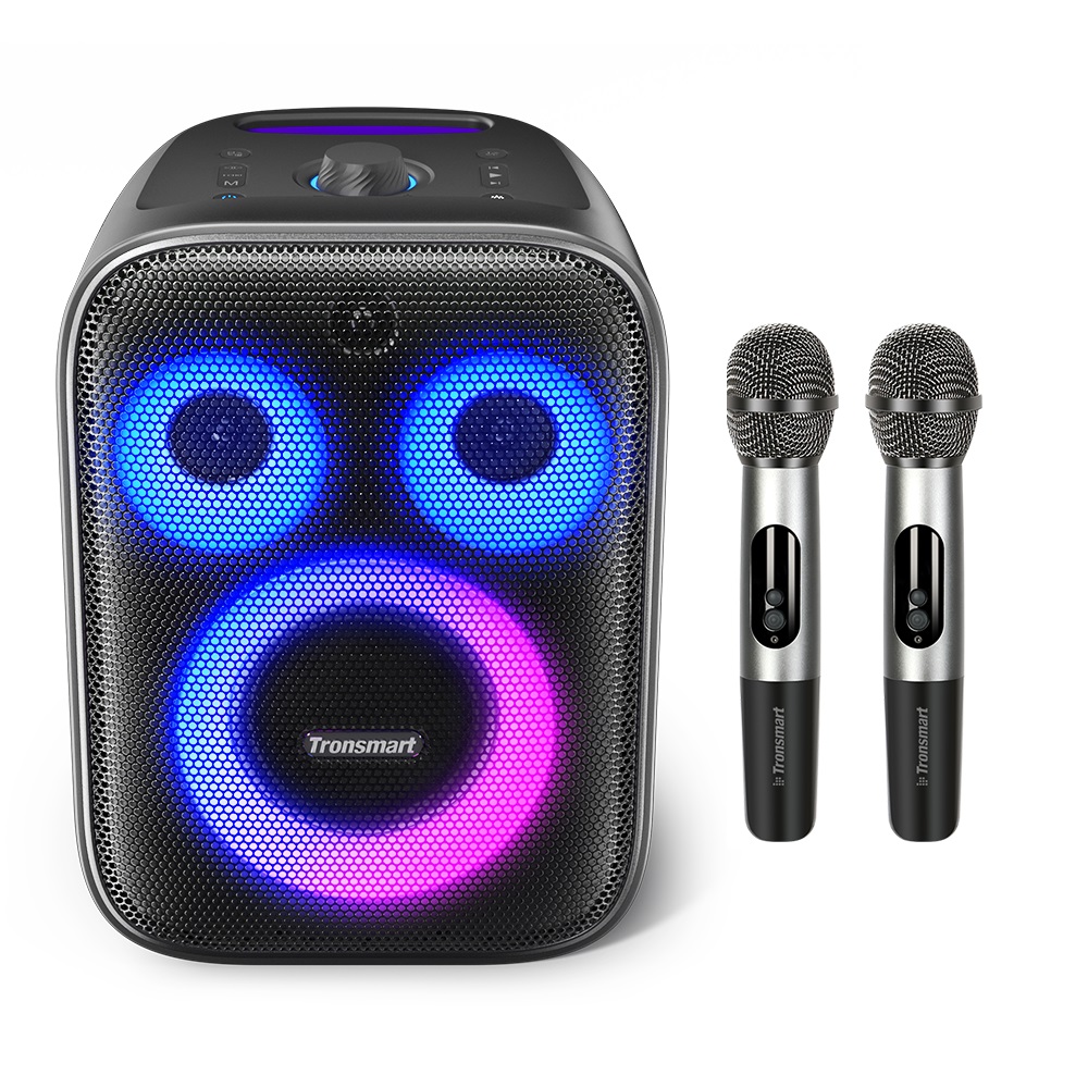 PARLANTE BLUETOOTH TRONSMART KARAOKE HALO 200 120W 15000 MAH CON 2 MICRÓFONOS INALÁMBRICOS - 3
