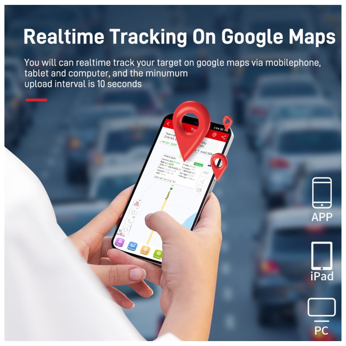 RASTREADOR GPS 4G MICODUS ML300 RECARGABLE 2500 MAH GPS TRACKER - 7