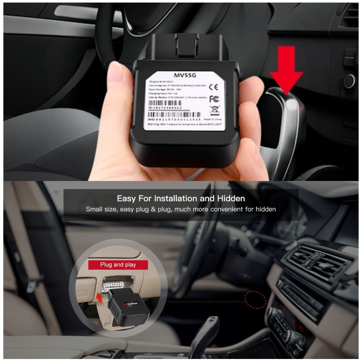 RASTREADOR GPS 4G MICODUS MV55G OBD2 GPS TRACKER - 6