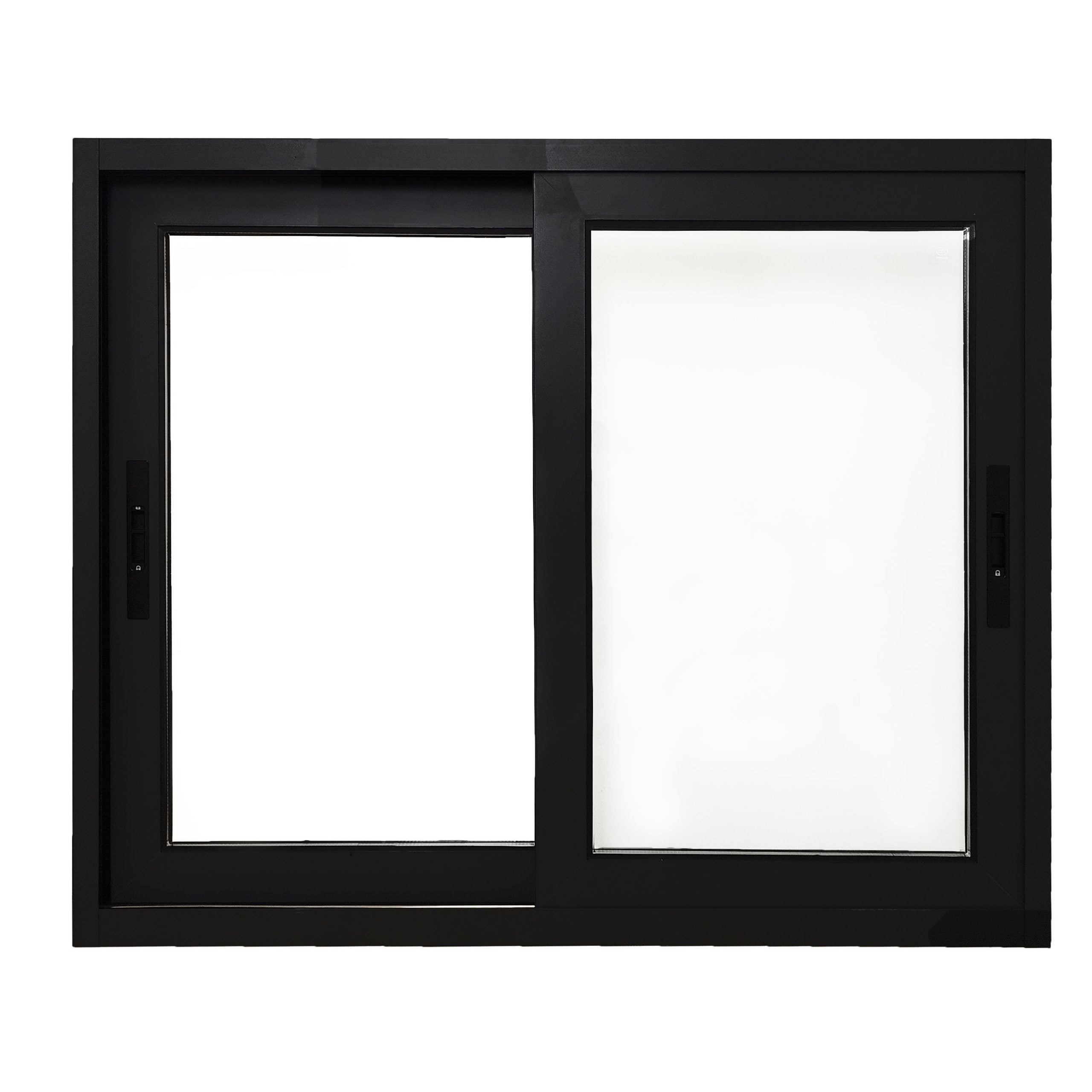 VENTANA CASTLETEC ALUMINIO TÉRMICO RPT TERMOPANEL PREMIUM 73S 121 X 100 CM NEGRO - 1
