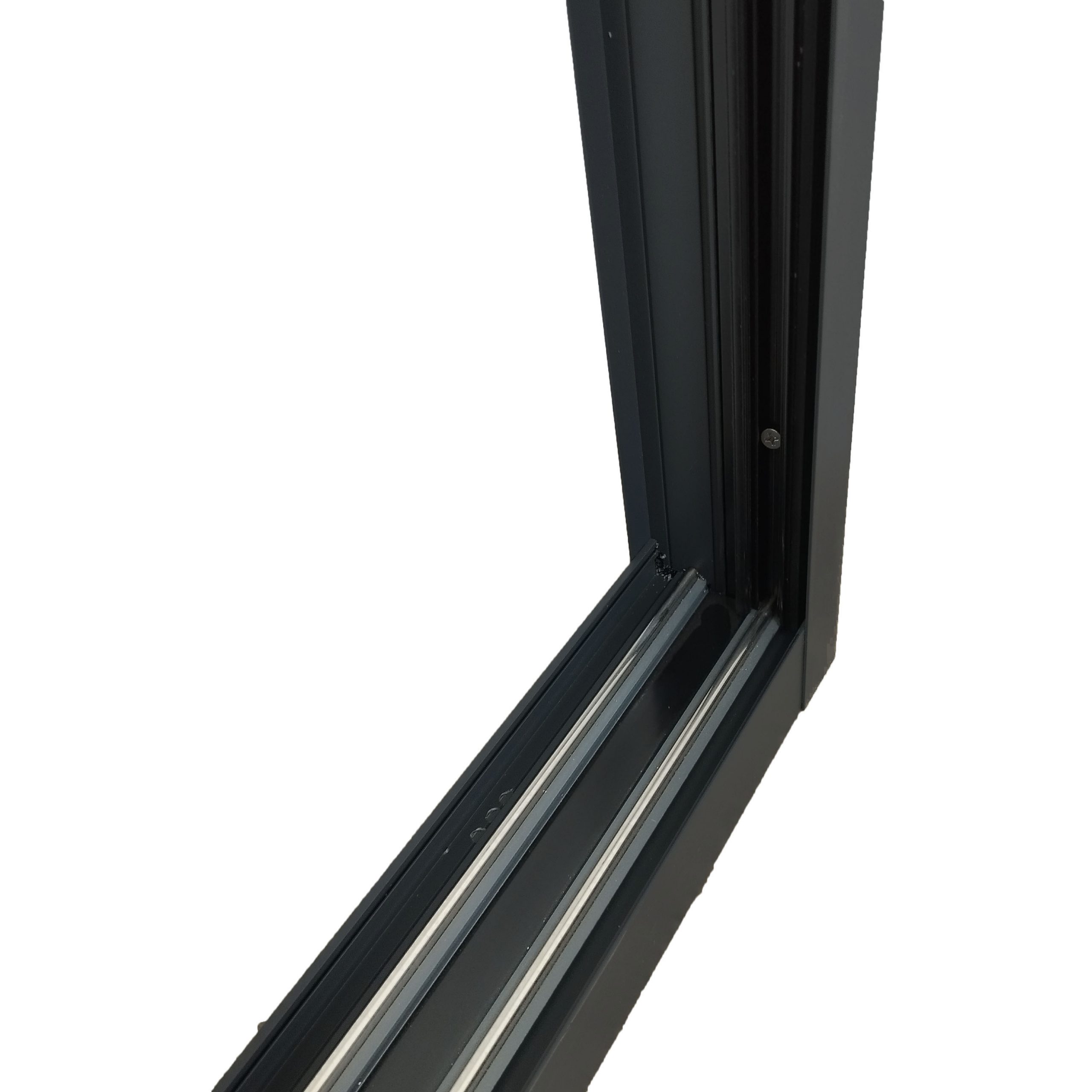 VENTANA CASTLETEC ALUMINIO TÉRMICO RPT TERMOPANEL PREMIUM 73S 121 X 100 CM NEGRO - 2