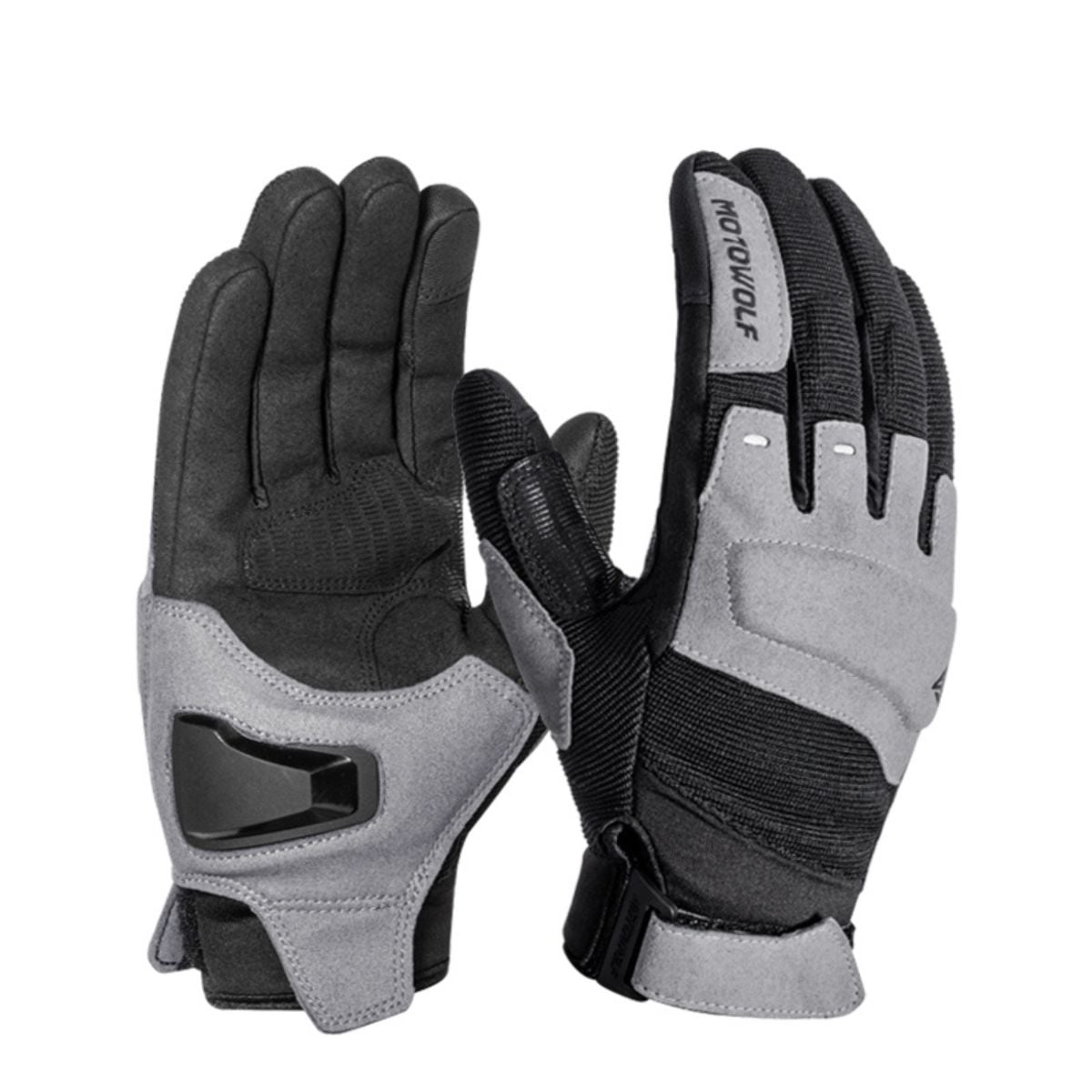 GUANTES PARA MOTOCICLISMO MOTOWOLF 0325 - GRIS - 1