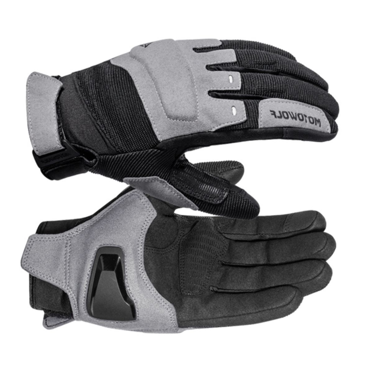 GUANTES PARA MOTOCICLISMO MOTOWOLF 0325 - GRIS - 2