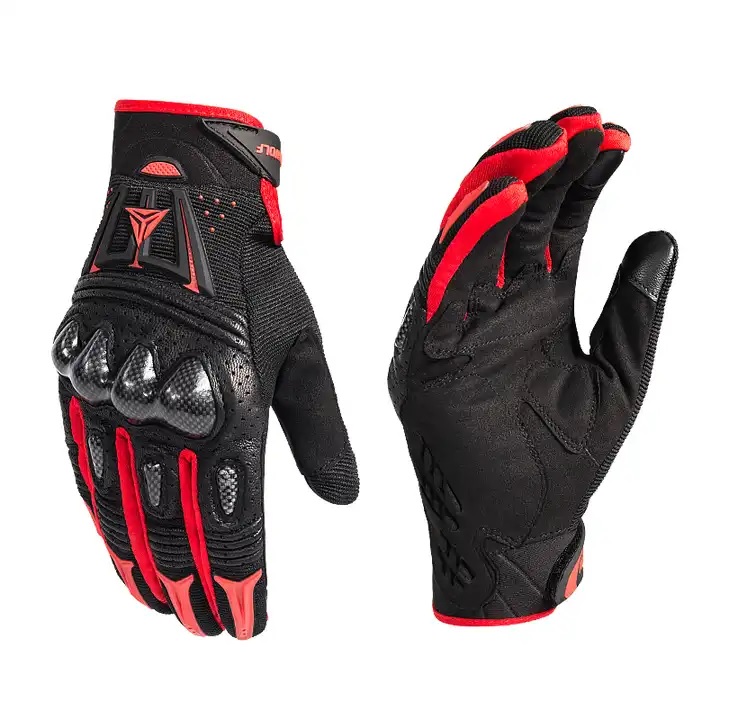 GUANTES DE PARA MOTOCICLISMO MOTOWOLF 0304 - ROJO - 1