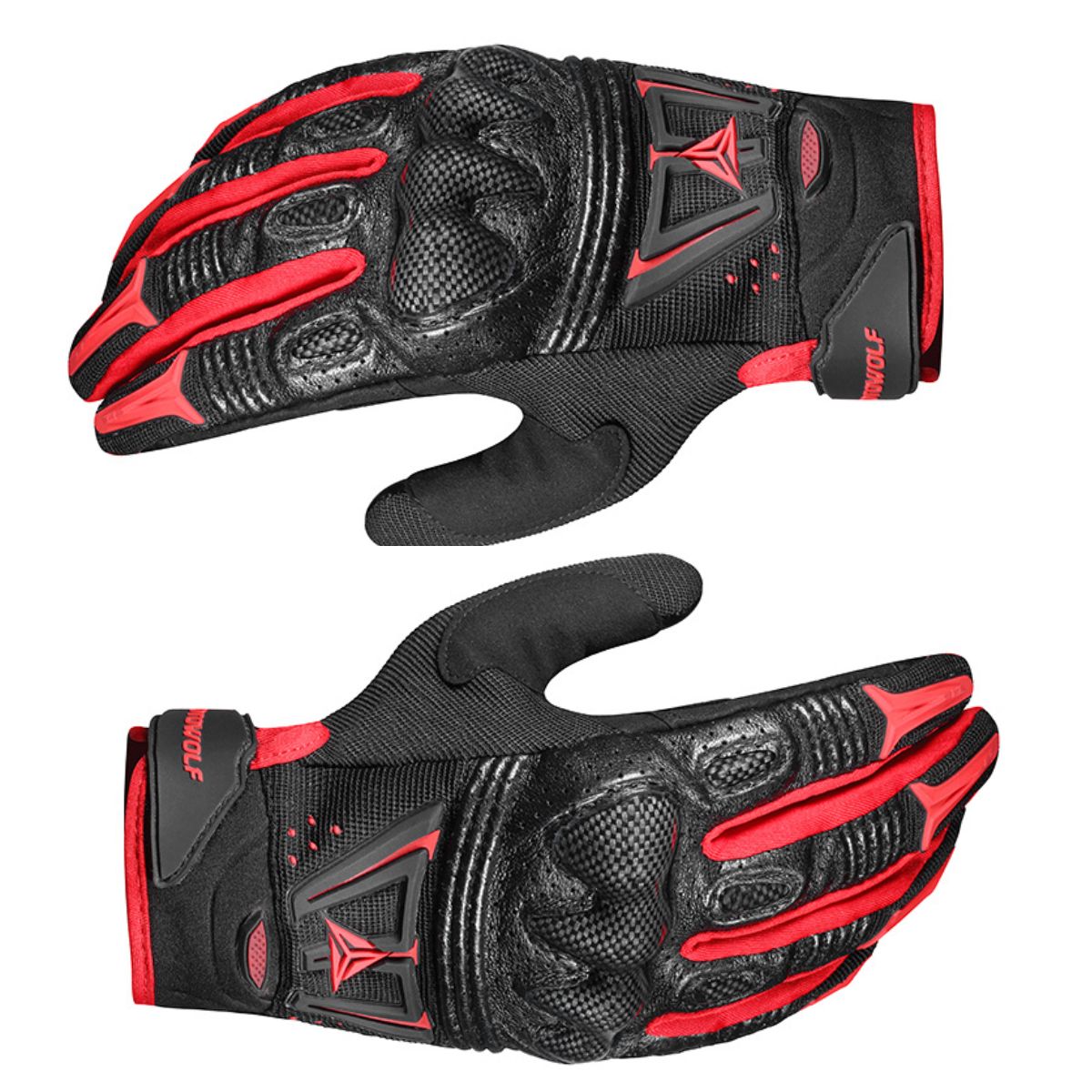 GUANTES DE PARA MOTOCICLISMO MOTOWOLF 0304 - ROJO - 5
