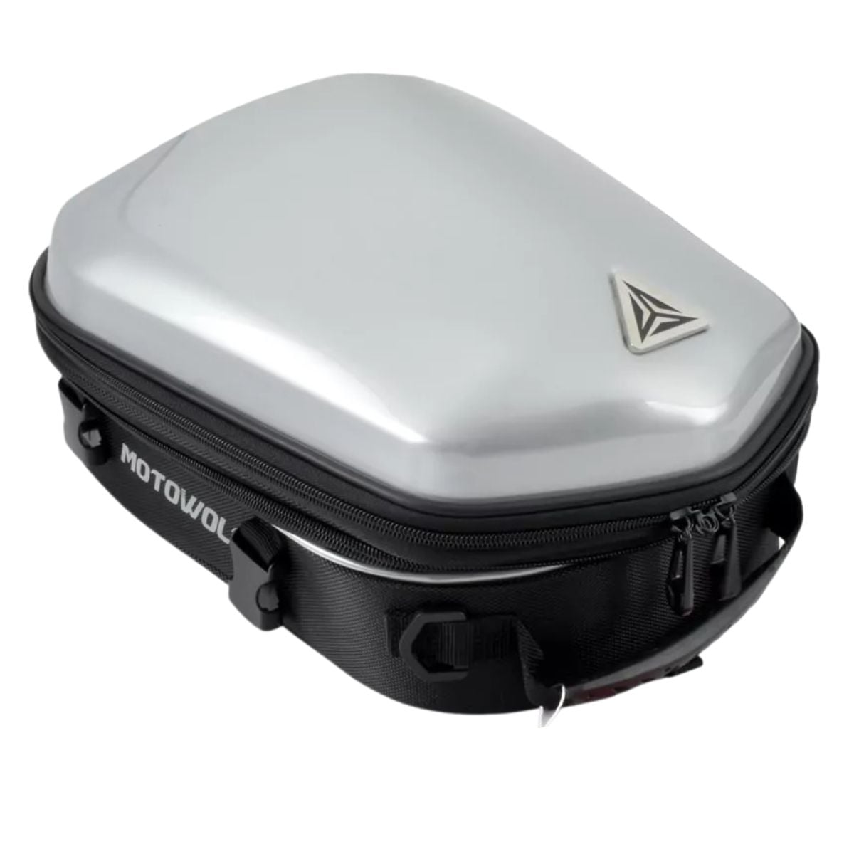 BOLSO TOP CASE IMPERMEABLE PARA MOTOCICLETA MOTOWOLF 0705 - PLATEADO - 1
