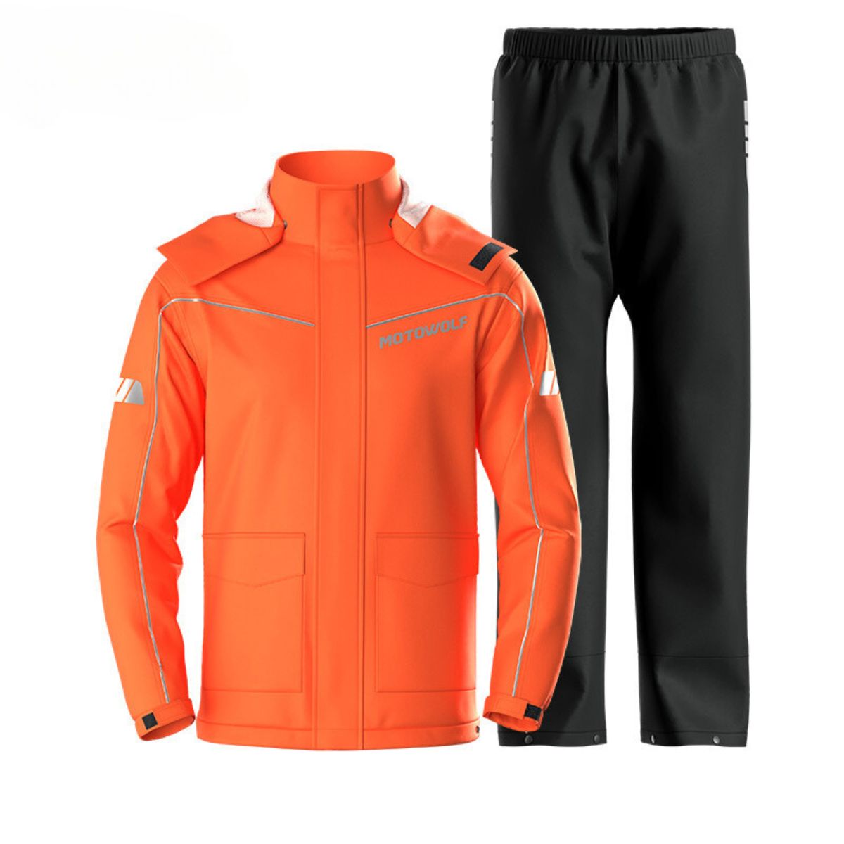 TRAJE IMPERMEABLE PARA MOTO Y CICLISMO MOTOWOLF 0403B-OG - 2