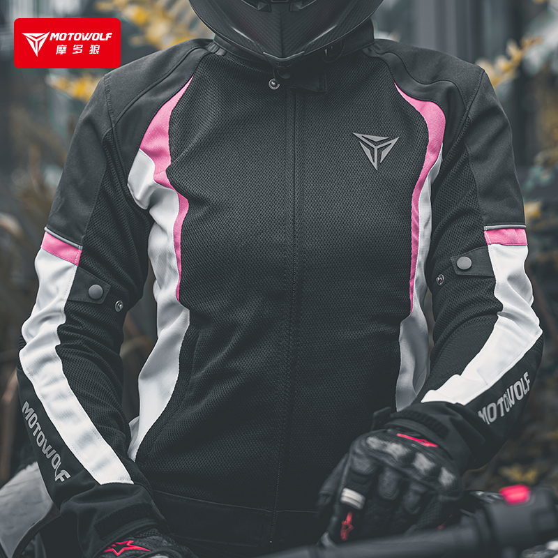 CHAQUETA DE MOTOCICLISMO PARA MUJER MOTOWOLF OXFORD 610D 0517-PK - 6