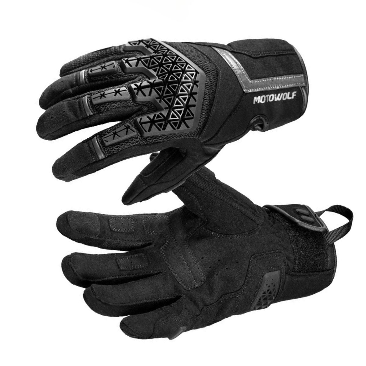 GUANTES PARA MOTOCICLISMO MOTOWOLF 0338 - NEGRO - 5