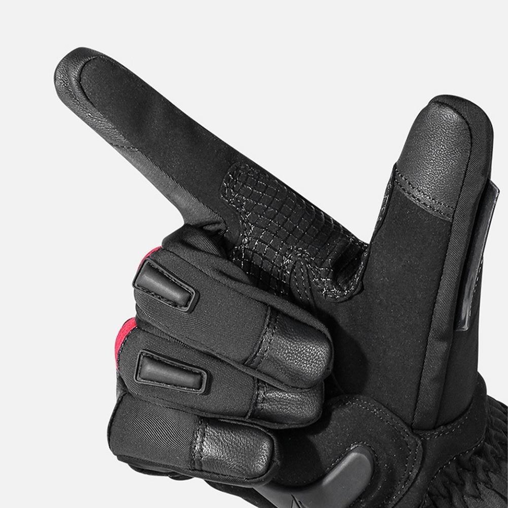 GUANTES PARA MOTOCICLISMO DE INVIERNO MOTOWOLF MDL0318 - NEGRO/ROJO - 4