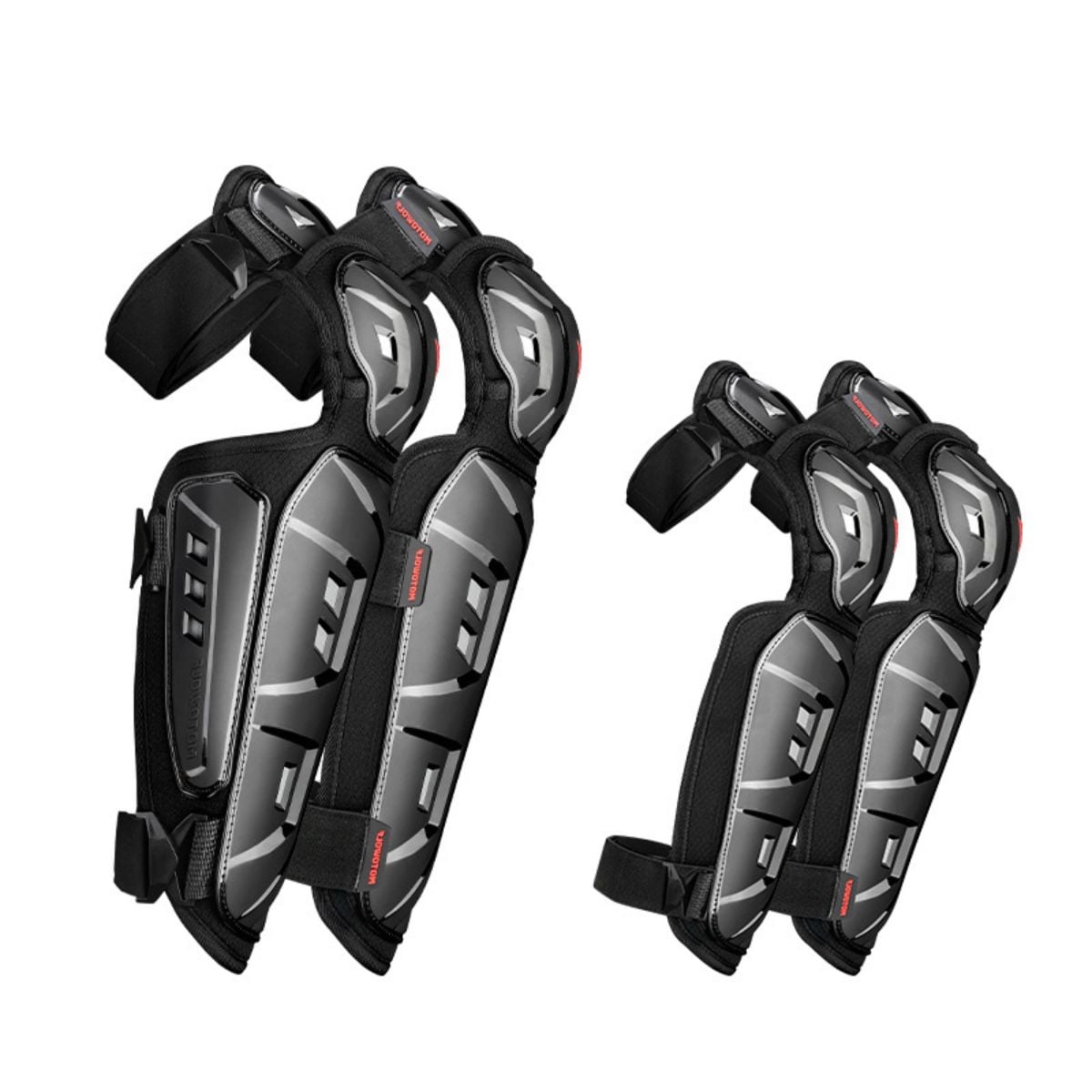 PACK DE RODILLERAS LARGAS Y CODERAS PARA MOTOCICLISMO  MOTOWOLF 1029HJ-BK - 2