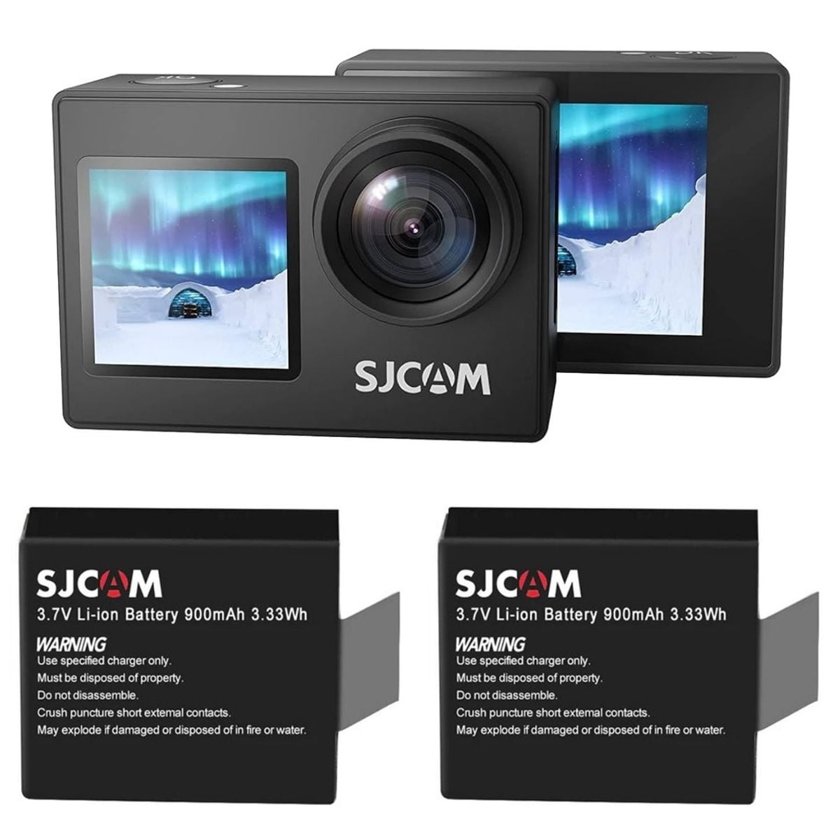 PACK CÁMARA DEPORTIVA SJCAM SJ4000 DUAL, 4K 16MP + 2 BATERÍAS - 2
