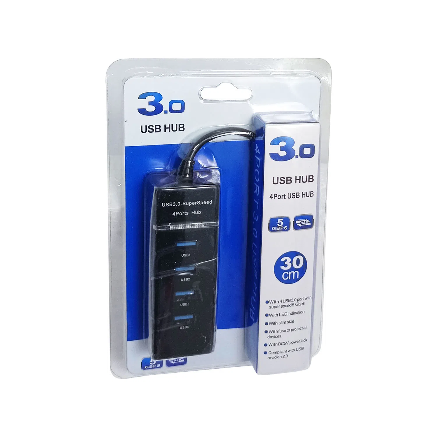 HUB USB 3.0 DE 4 PUERTOS 5 GBPS - 4