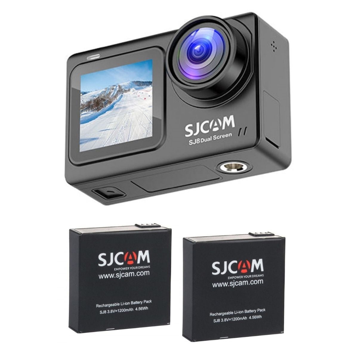 CÁMARA DEPORTIVA SJCAM 4K 30FPS SJ8 DUAL EIS 2 BATERÍAS - 2