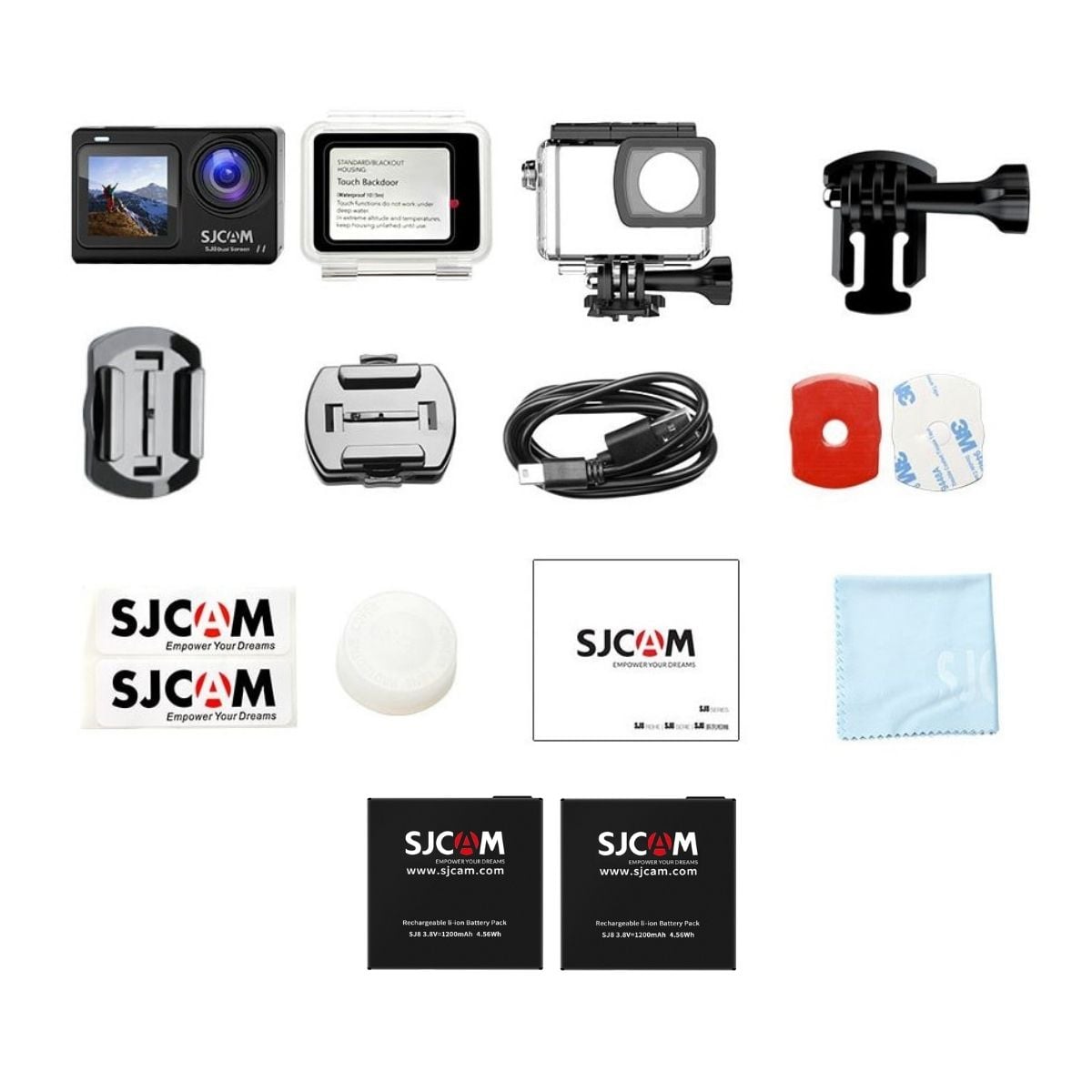 CÁMARA DEPORTIVA SJCAM 4K 30FPS SJ8 DUAL EIS 2 BATERÍAS - 5