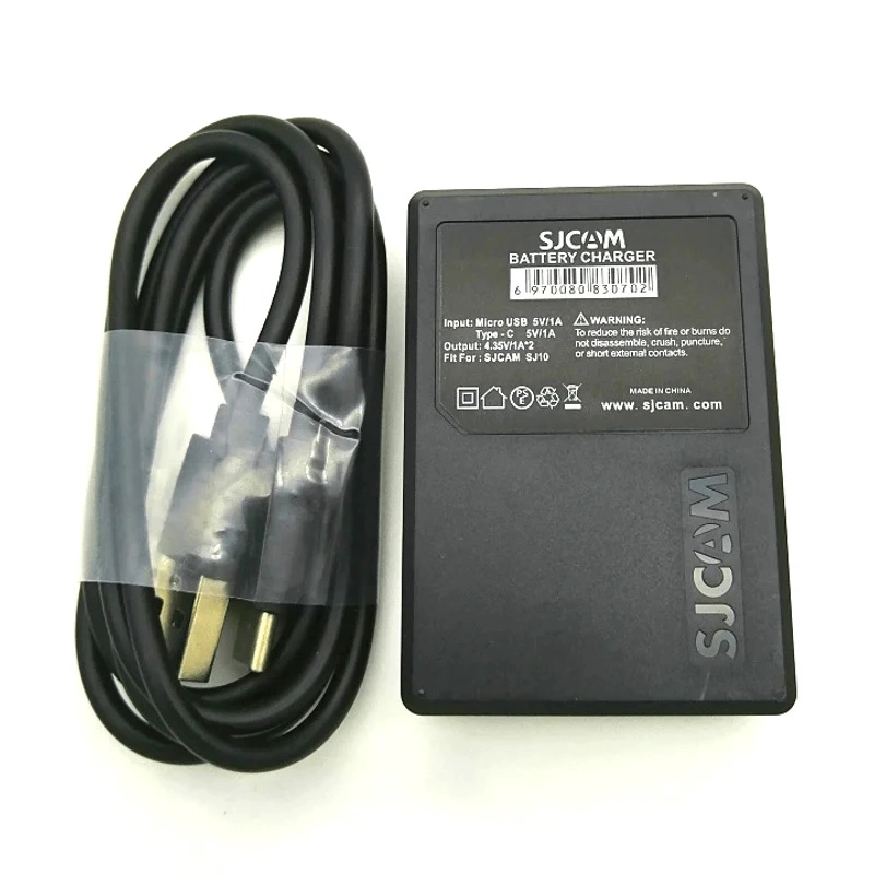 CARGADOR DE BATERÍAS DUAL PARA CÁMARAS DEPORTIVAS SJCAM SJ10 Y SJ11 SERIES - 3