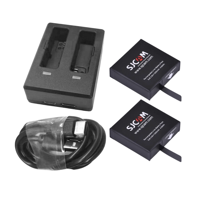 CARGADOR DUAL + 2 BATERIAS DE CÁMARAS SJCAM SJ8 - 3