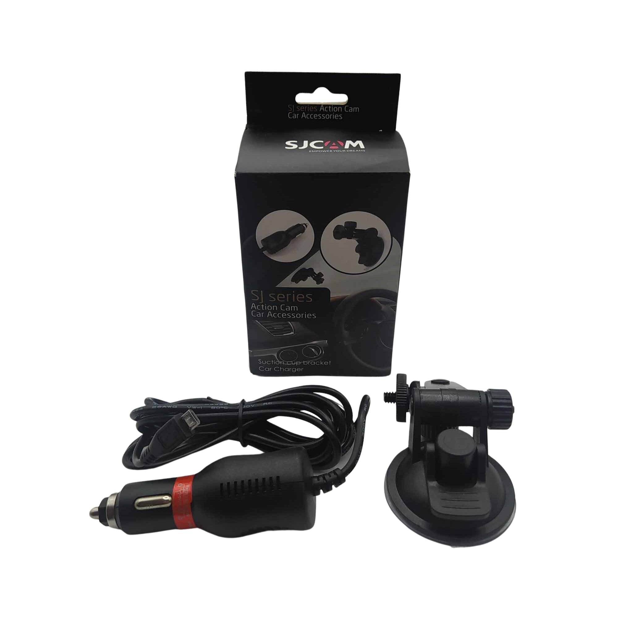 SOPORTE SJ4000/SJ5000 Y CARGADOR DE AUTO MICRO USB PARA CAMARAS SJCAM - 5