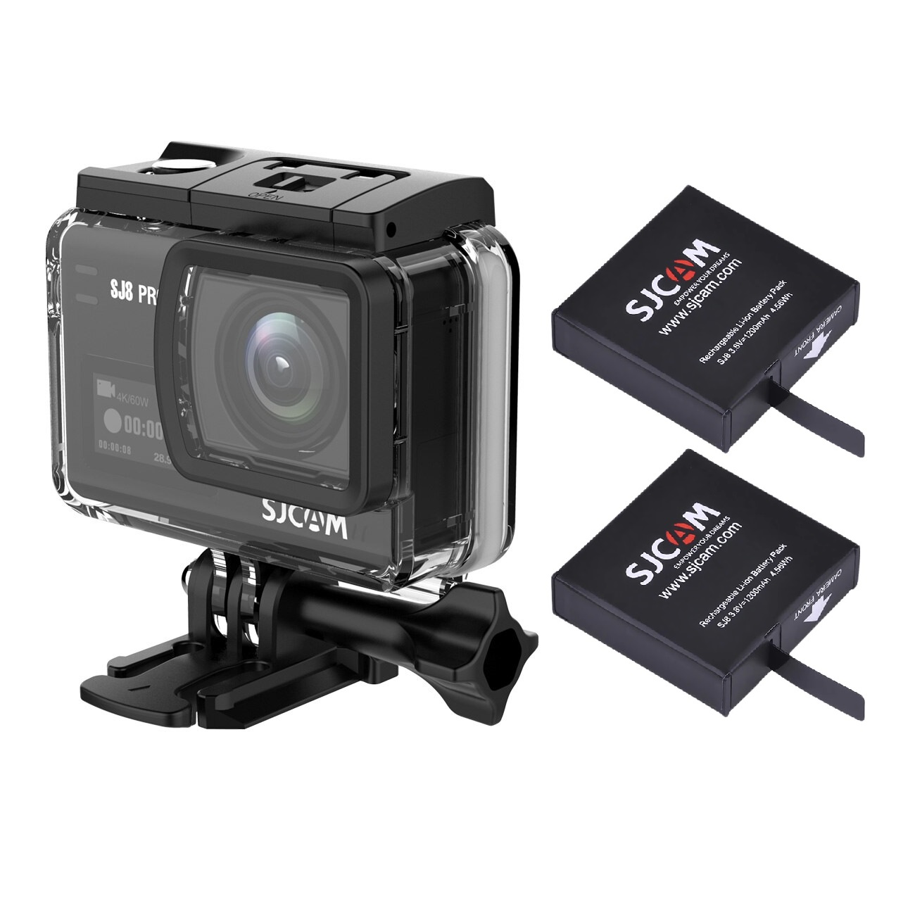 PACK CÁMARA SJCAM SJ8 PRO 4K 60FPS DUAL + 2 BATERIAS - 4
