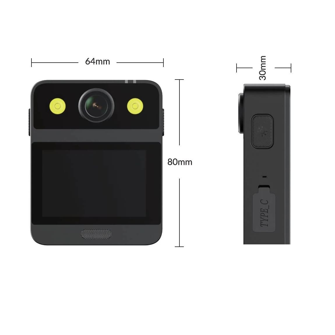 CÁMARA PORTÁTIL DE CUERPO SJCAM A20 2650 GYRO MAH VISIÓN NOCTURNA LED - 6
