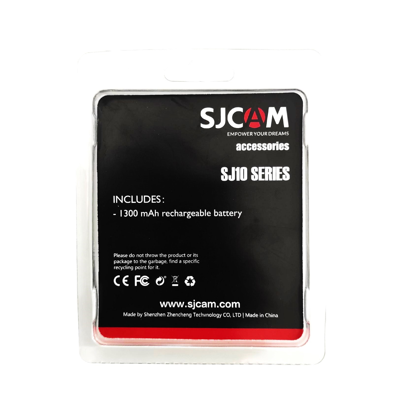 BATERÍA DE LITIO 1300MAH PARA CÁMARA DE ACCION SJCAM SJ10 Y SJ11 SERIES - 6