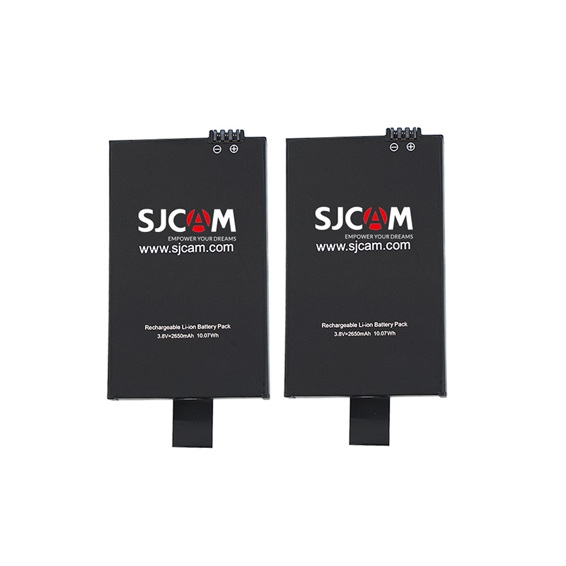 PACK 2 BATERÍAS DE LITIO RECARGABLE 2650MAH PARA CÁMARA DE ACCION SJCAM A10/A20 - 2