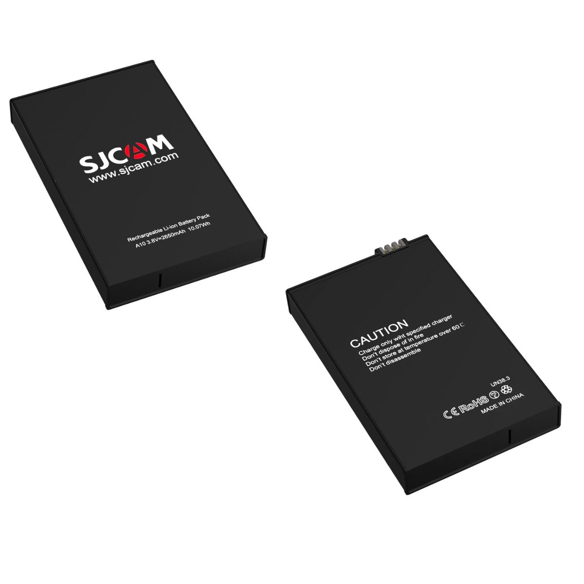 PACK 2 BATERÍAS DE LITIO RECARGABLE 2650MAH PARA CÁMARA DE ACCION SJCAM A10/A20 - 3