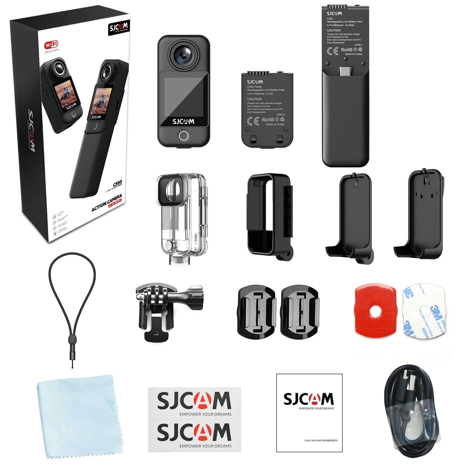 CÁMARA DE ACCION SJCAM C300 4K GYRO WIFI IP68 30MTS - 7