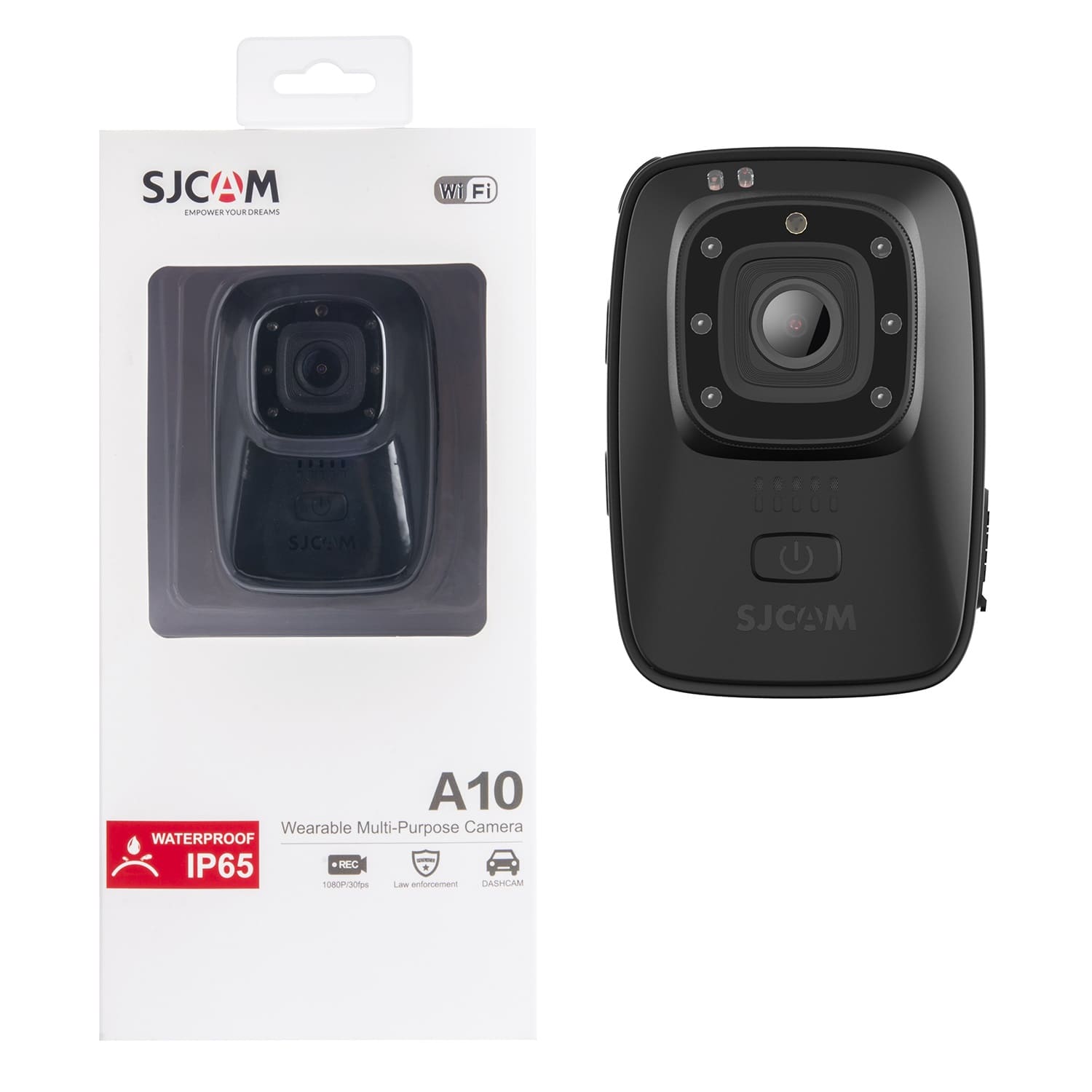 CÁMARA CORPORAL SJCAM A10 2650 MAH VISIÓN NOCTURNA CON 2 BATERIAS - 7