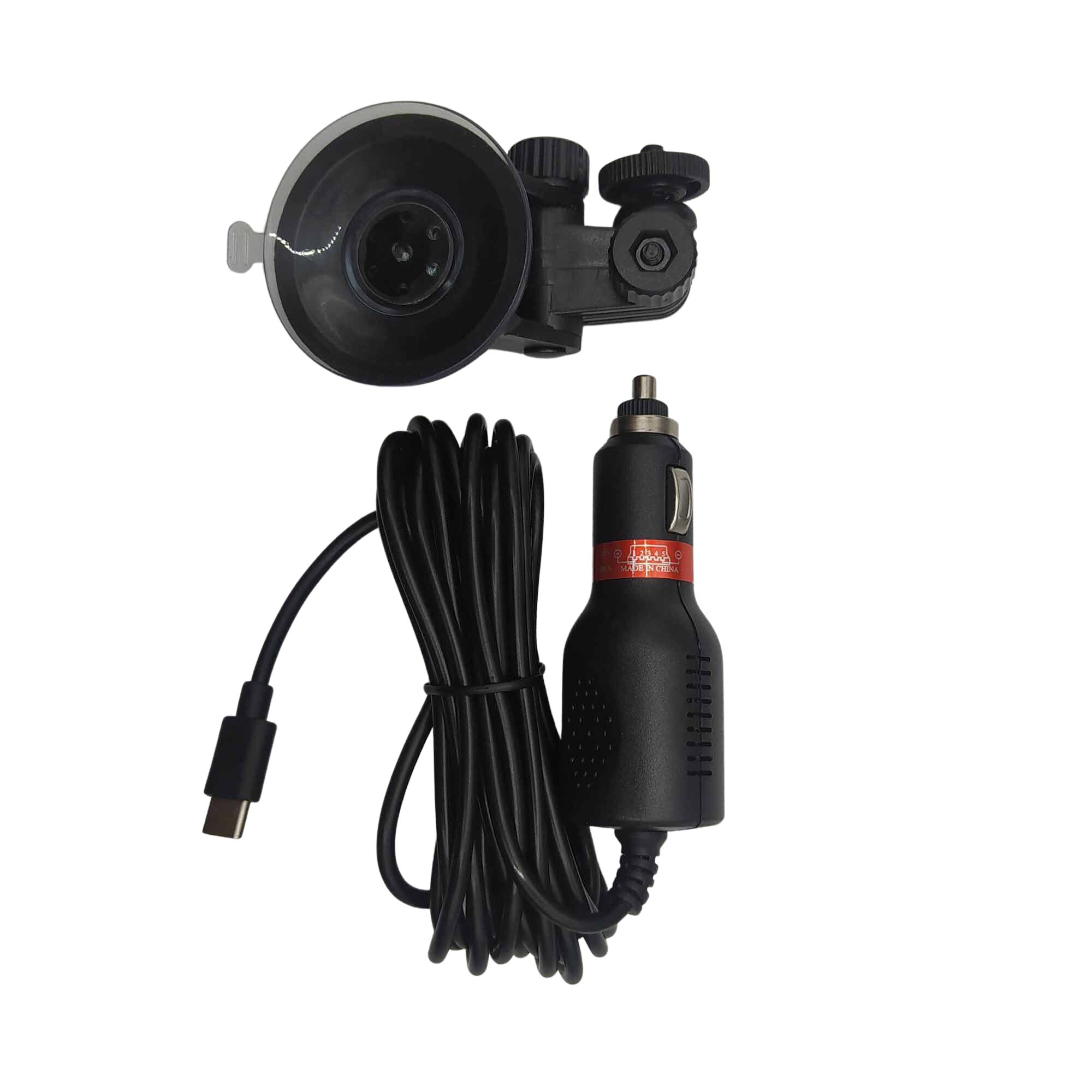 CARGADOR AUTO SJCAM TIPO C Y SOPORTE VENTOSA - 4