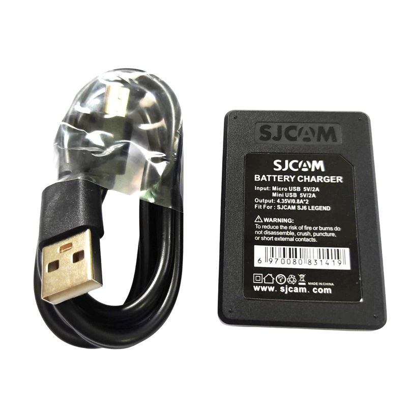 CARGADOR DE BATERÍAS DUAL PARA CÁMARAS DE ACCIÓNS SJCAM SJ6 LEGEND / SJ6 PRO - 4