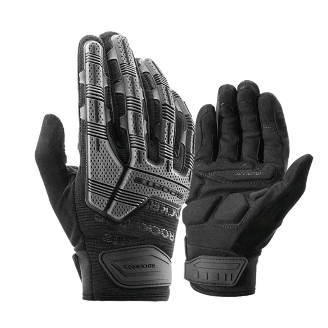 GUANTES ALGODÓN / LYCRA ROCKBROS S210BK CICLISMO MOTOCICLISMO TOUCH - 1