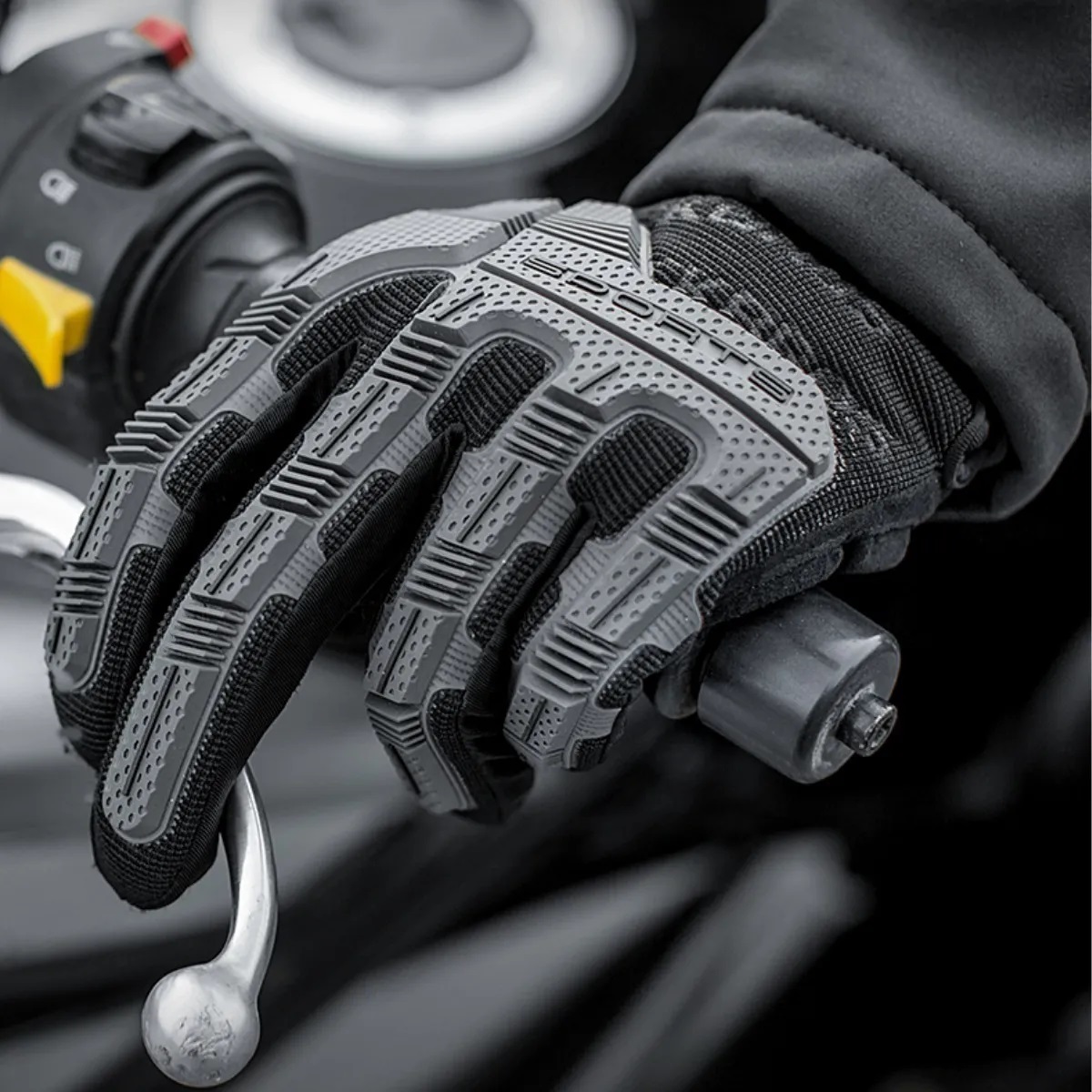 GUANTES ALGODÓN / LYCRA ROCKBROS S210BK CICLISMO MOTOCICLISMO TOUCH - 7