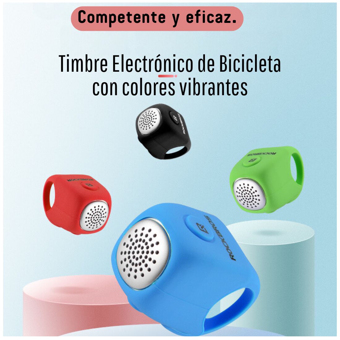 TIMBRE BOCINA ELECTRÓNICA PARA BICICLETA ROCKBROS CB170 - 3
