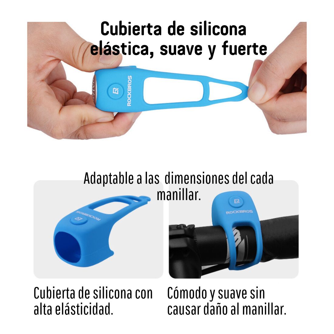 TIMBRE BOCINA ELECTRÓNICA PARA BICICLETA ROCKBROS CB170 - 4