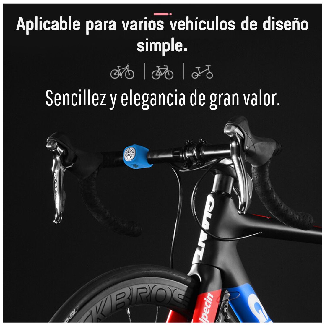 TIMBRE BOCINA ELECTRÓNICA PARA BICICLETA ROCKBROS CB170 - 6