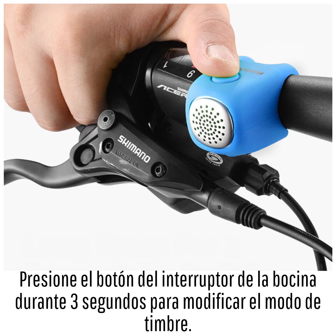 TIMBRE BOCINA ELECTRÓNICA PARA BICICLETA ROCKBROS CB170 - 7