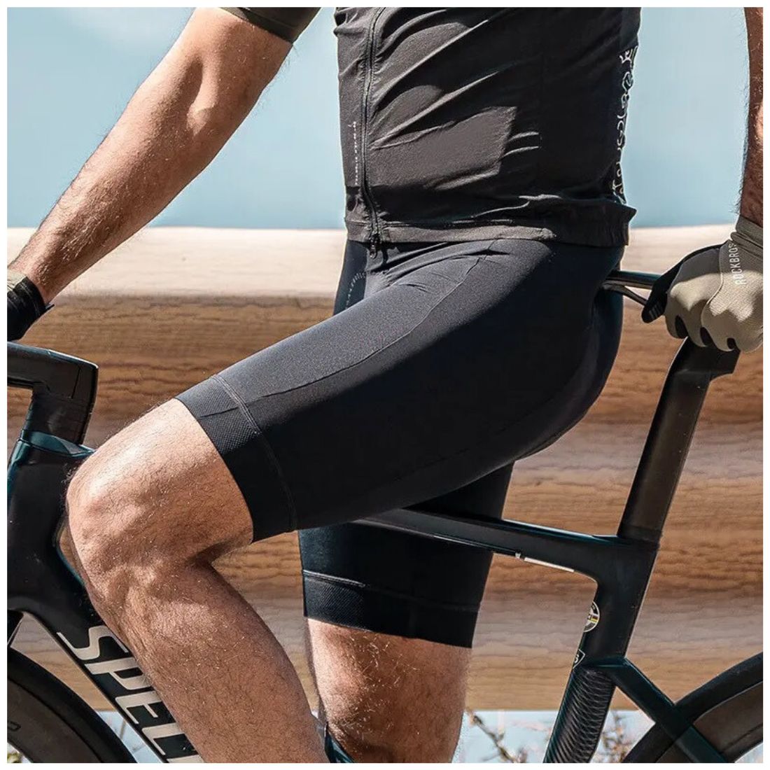 CALZA CICLISMO HOMBRE ROCKBROS RK1009D NYLON / ALGODÓN / SPANDEX CORTA SHORT - 2