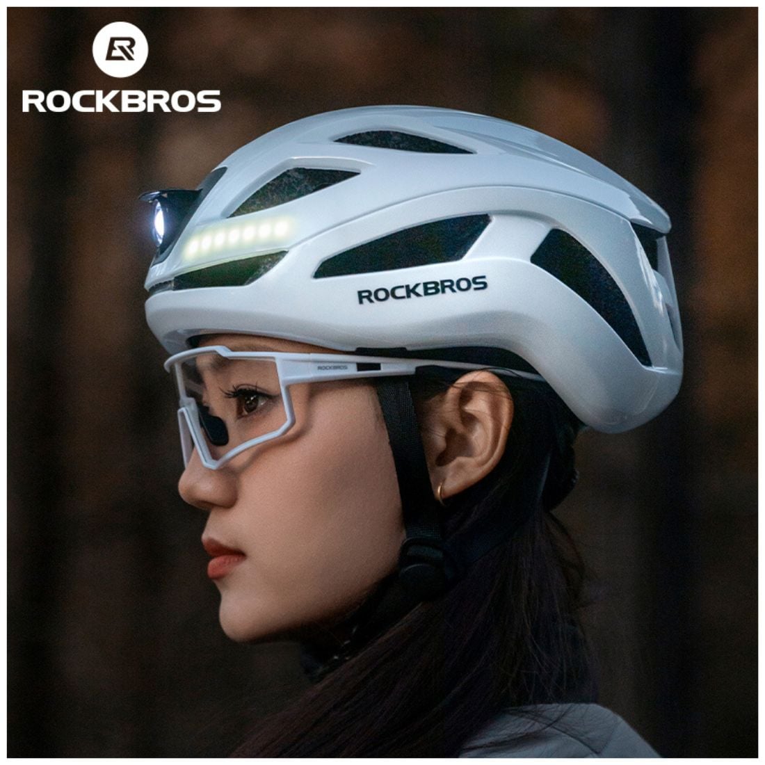 CASCO DE CICLISMO ROCKBROS ZK-077 CON LUCES RECARGABLE - 5