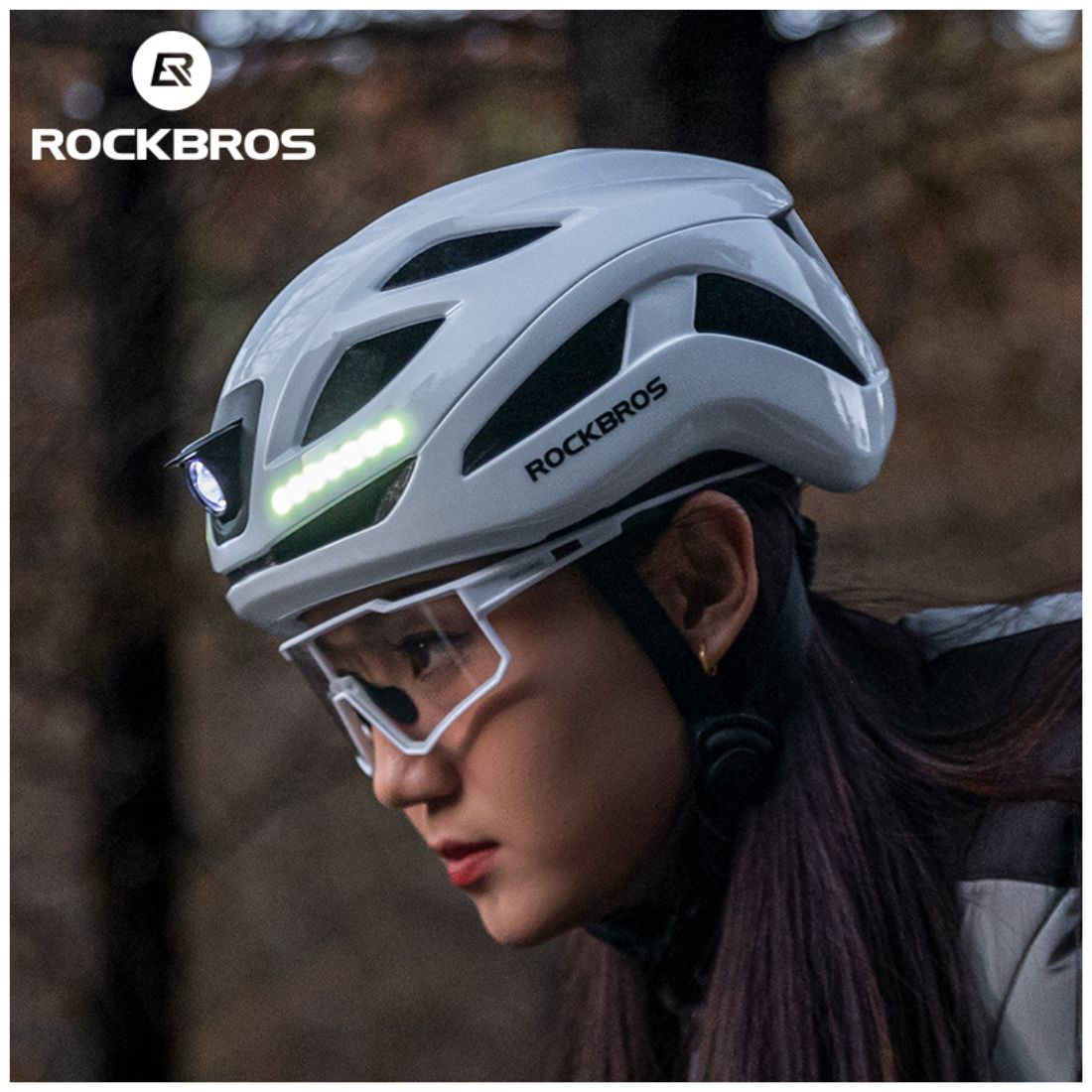 CASCO DE CICLISMO ROCKBROS ZK-077 CON LUCES RECARGABLE - 7