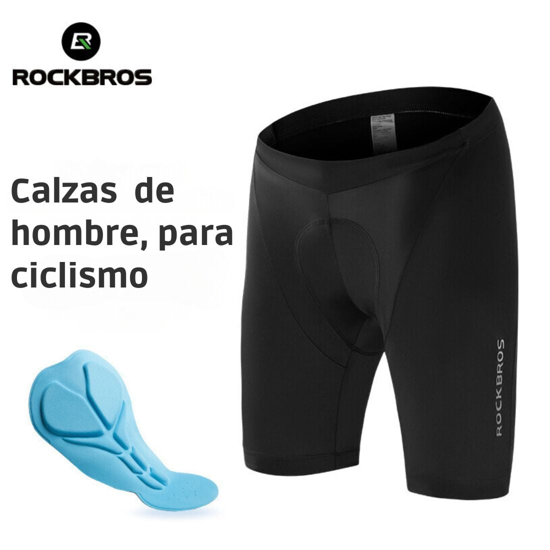 CALZA CICLISMO MUJER ROCKBROS RK1008NB NYLON / ALGODÓN / SPANDEX CORTA SHORT - 6