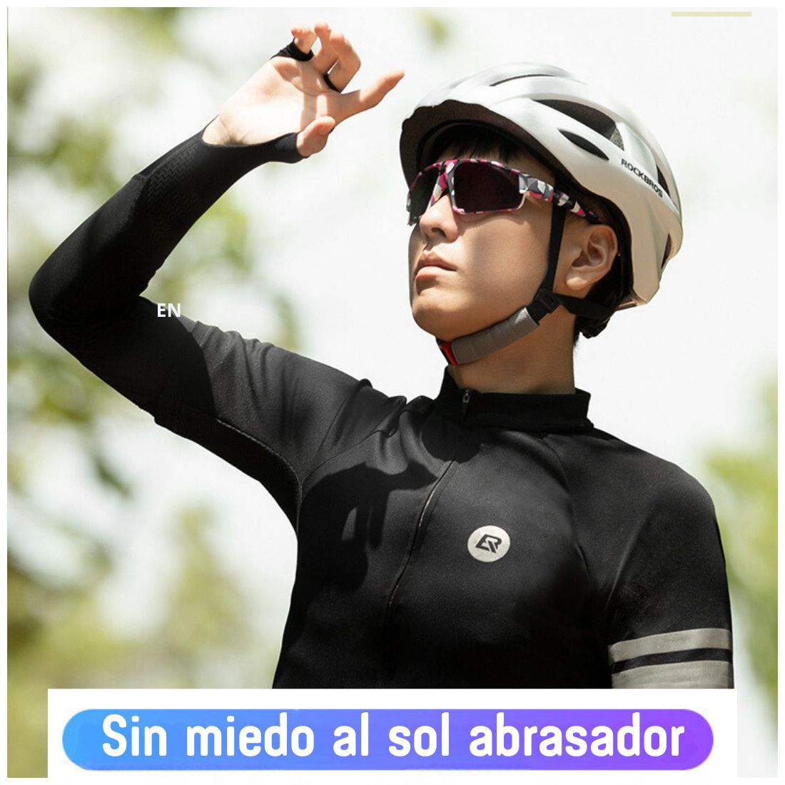 MANGAS CICLISMO UNISEX ROCKBROS XT057-1 PROTECCIÓN SOLAR UV - 6