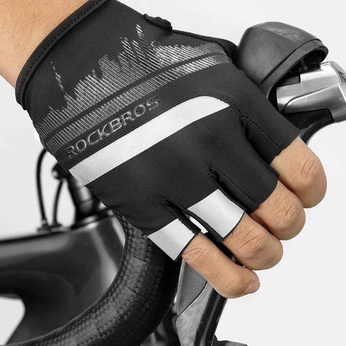 GUANTES NYLON / ALGODÓN / SPANDEX ROCKBROS S247 PARA CICLISMO DEDOS CORTOS - 3