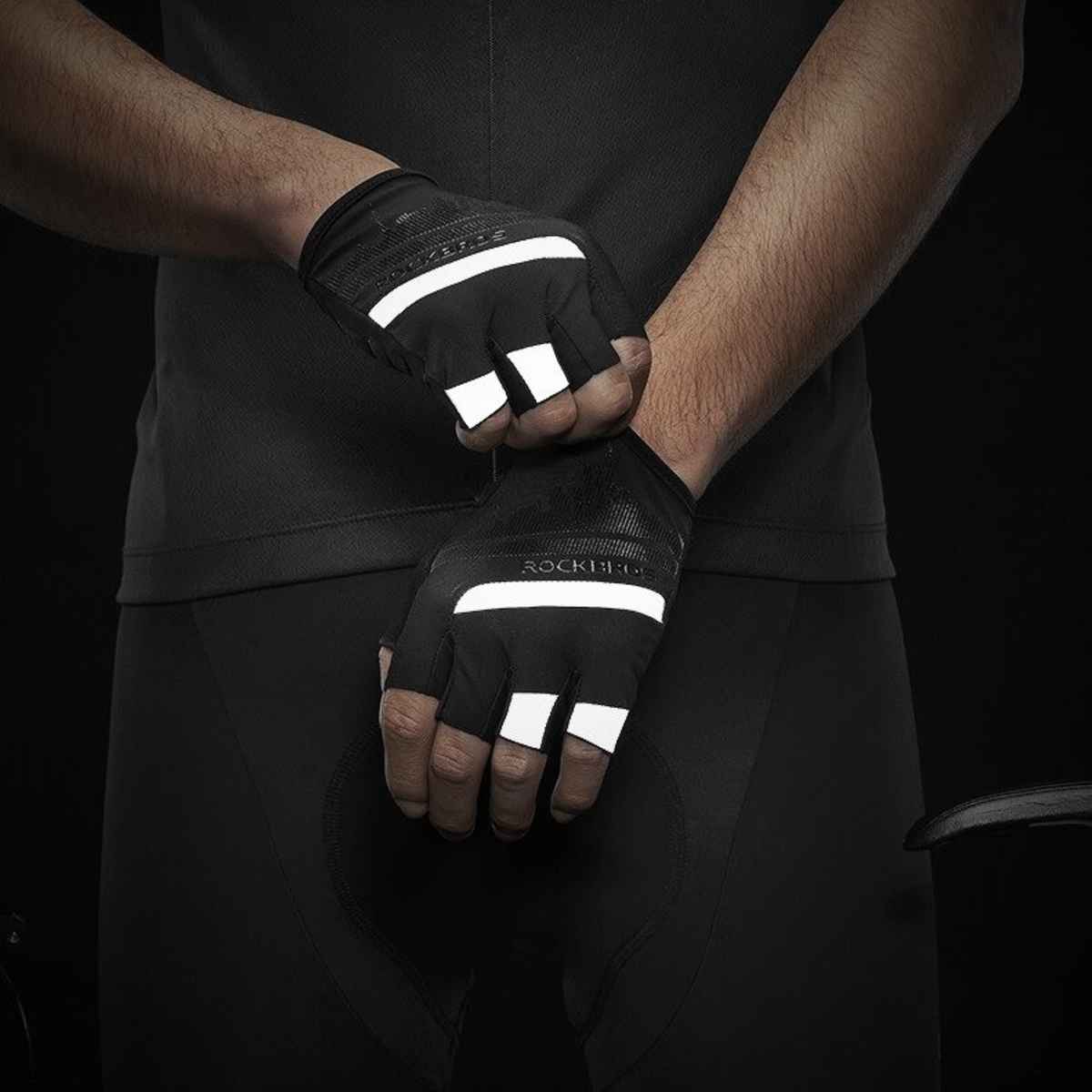 GUANTES NYLON / ALGODÓN / SPANDEX ROCKBROS S247 PARA CICLISMO DEDOS CORTOS - 4