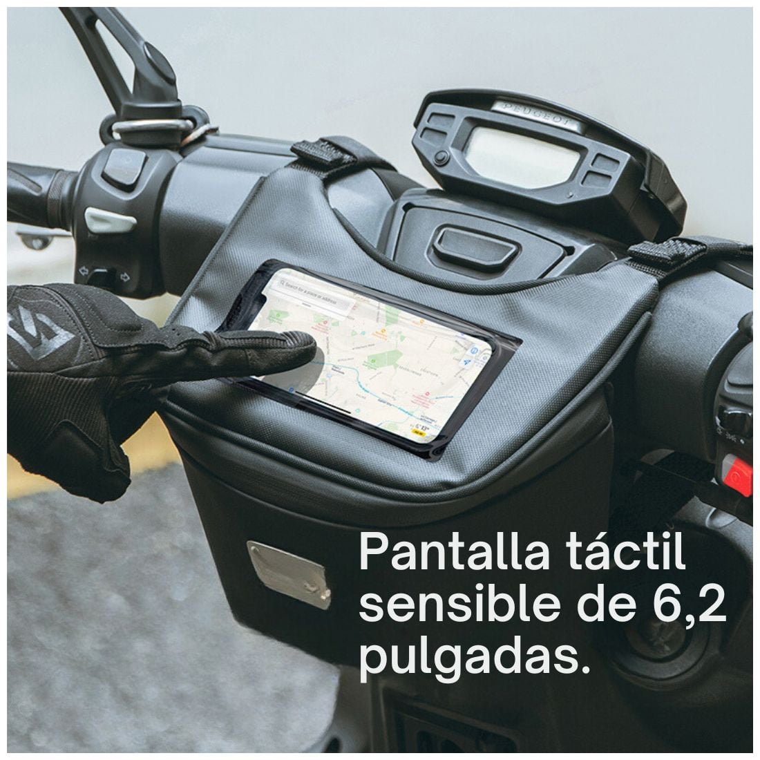 BOLSO DE MOTO ROCKBROS B113 TPU MANUBRIO SCOOTER - 3