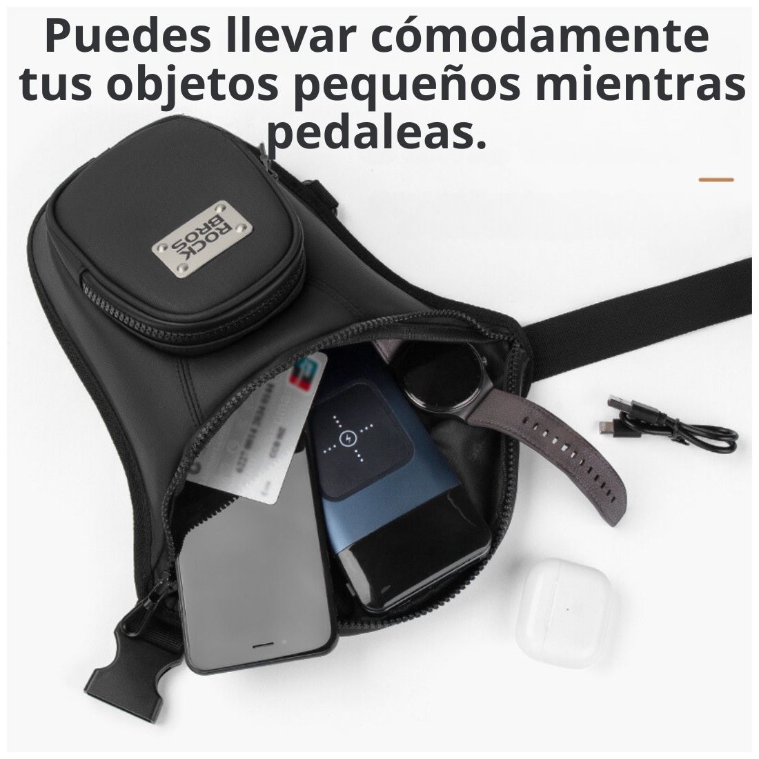BOLSO DE PIERNA ROCKBROS MTB001 TPU PARA MOTOCICLISMO - 3