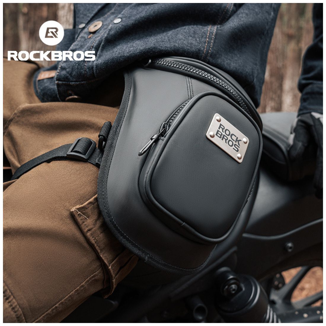 BOLSO DE PIERNA ROCKBROS MTB001 TPU PARA MOTOCICLISMO - 5